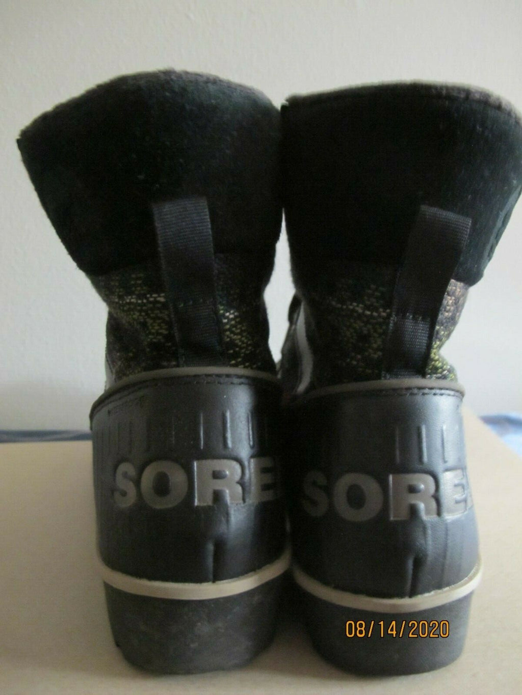 Sorel Women’s Black Multi Color Waterproof Boots Size 8 Fits 7.5