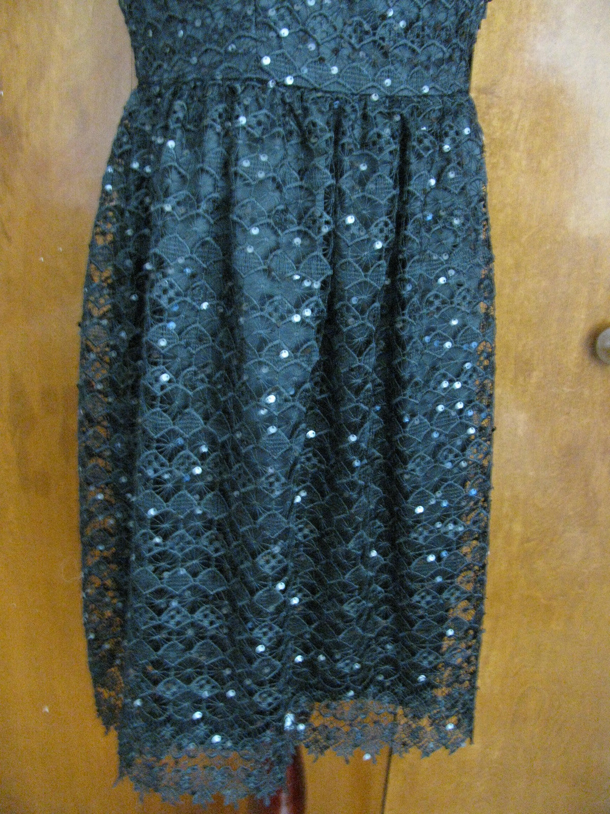 Marina Women's Black Evening Lined Dress Size 12