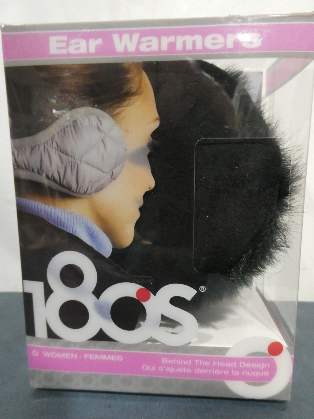 180s Winterlude women cozy fleece ear behind the head warmer adjustable black