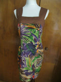 Women's multicolor rayon dress size 10 from Italy