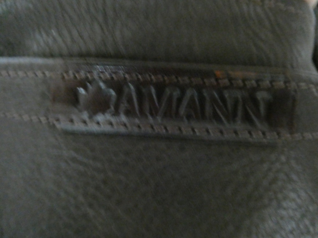 Vintage AMANN Brown Genuine Leather Shoulder Crossbody Bag Large 12x8x5 "1990s"