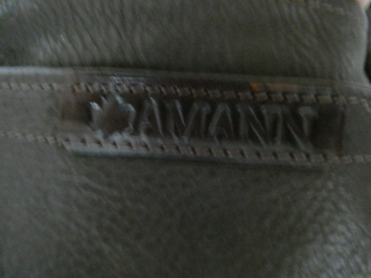 Vintage AMANN Brown Genuine Leather Shoulder Crossbody Bag Large 12x8x5 "1990s"