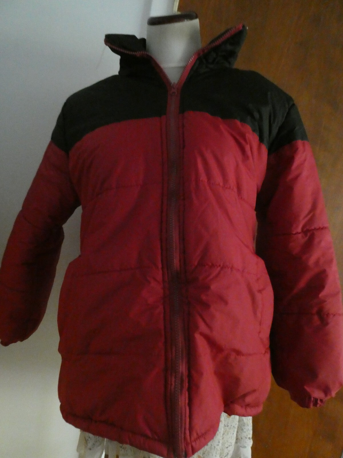 JUST Women’s Jacket Coat Red/Black Removable Hooded Size Small