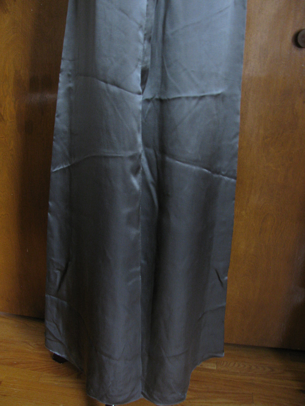 Theyskens Theory Theyskens Paige women silk silver steel dress pants 2 New W/Tag