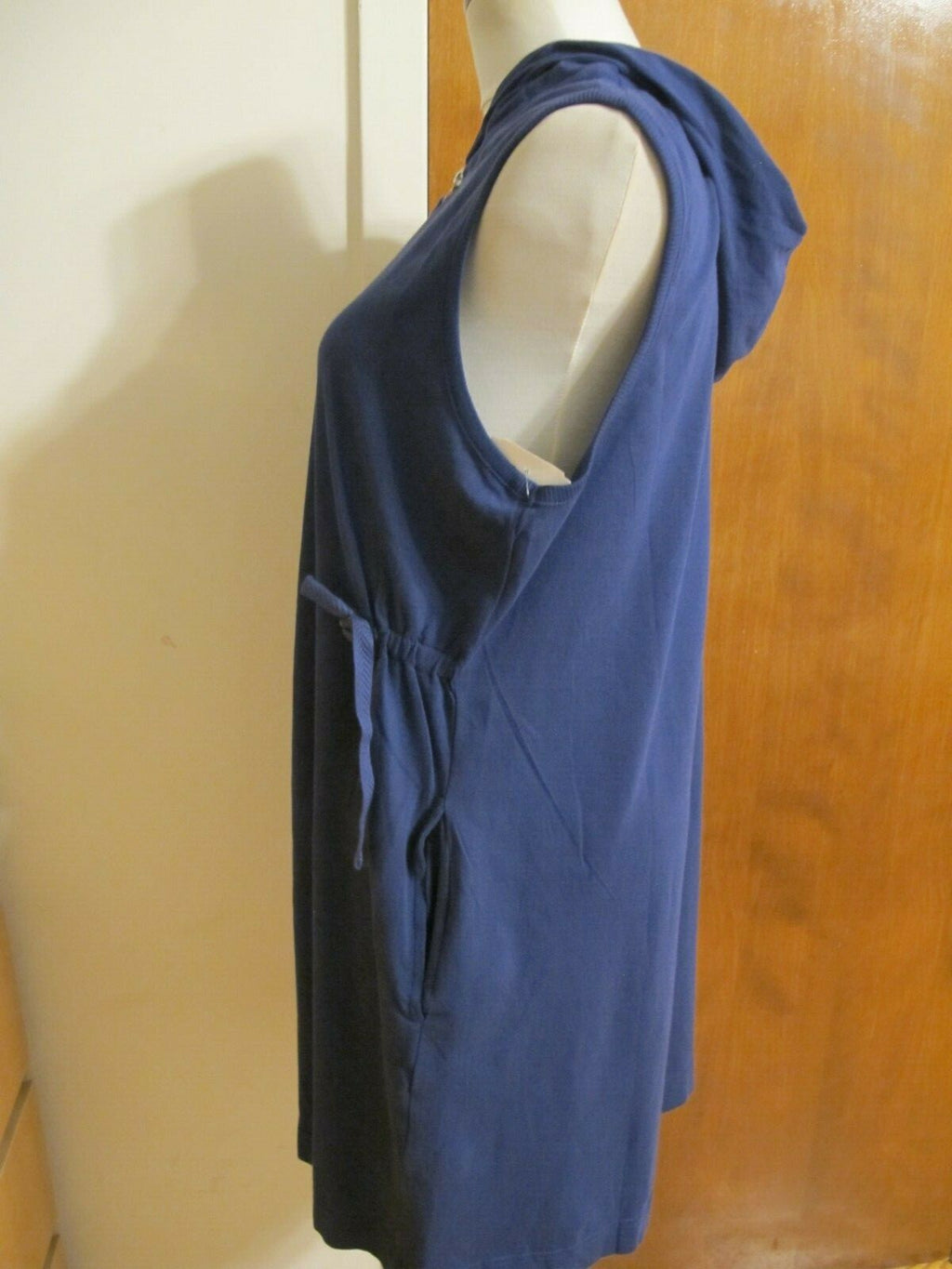 Stan Herman women's navy cotton dress Large