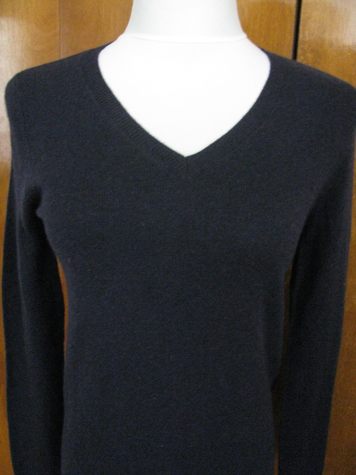 Bloomingdale's Women’s Navy 2Ply Cashmere Sweater Xsmall New