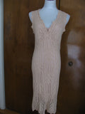 Guess women’s neutral pink pointtele dress New