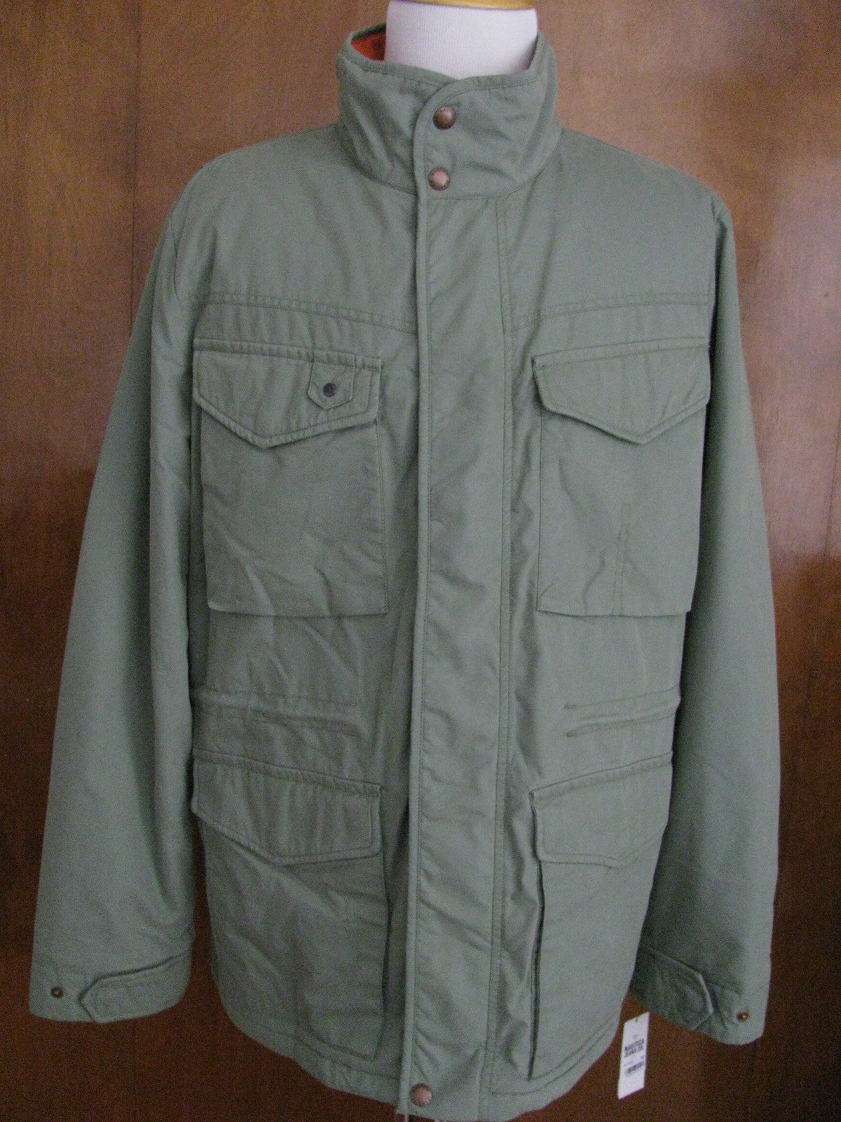 Nautica Men’s Green Seaspray Coat Jacket 
