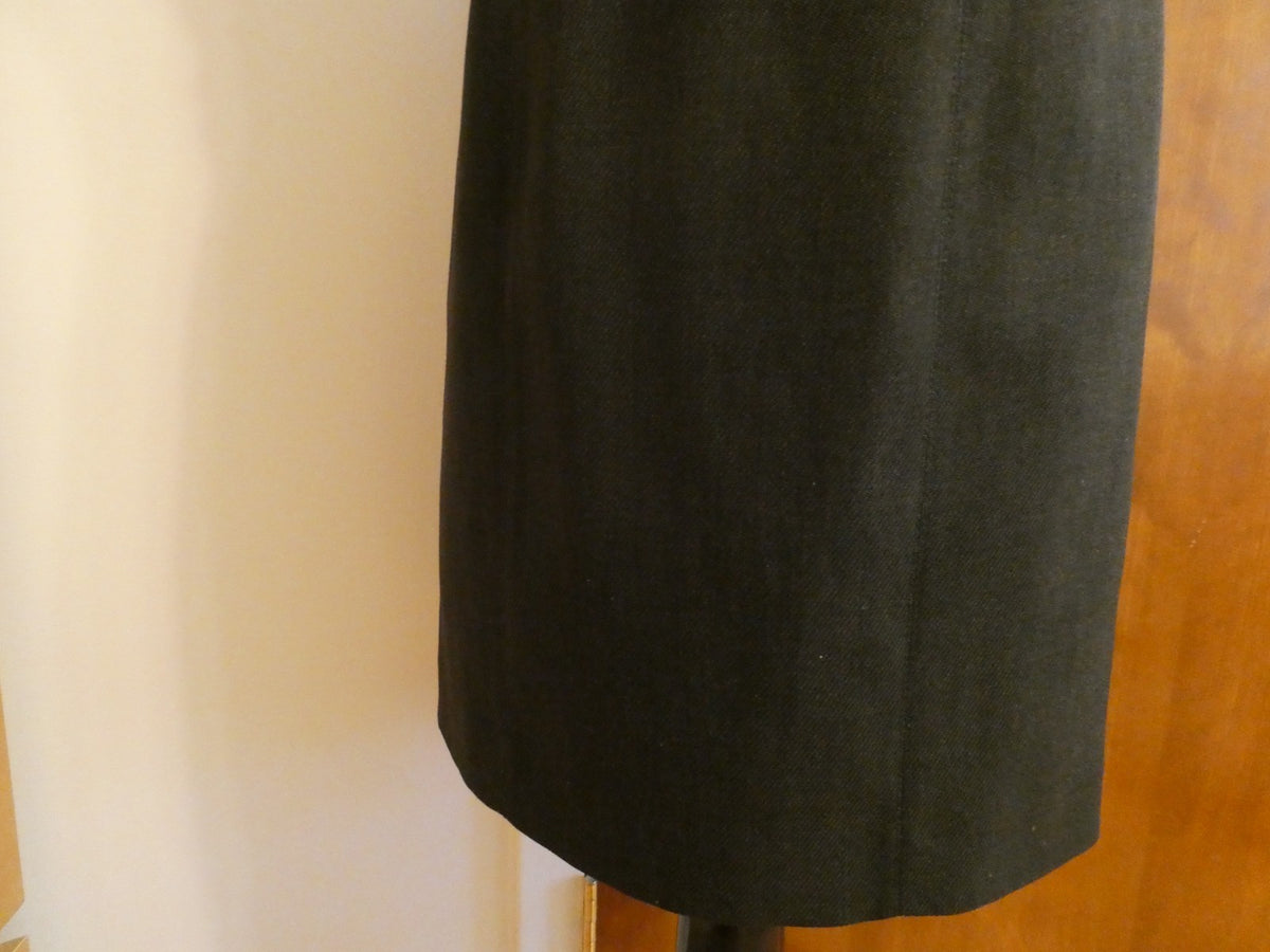 Tahari Arthur S. Levine Women Dark Brown Sheath Dress Lined Slit Back Slit SZ 4