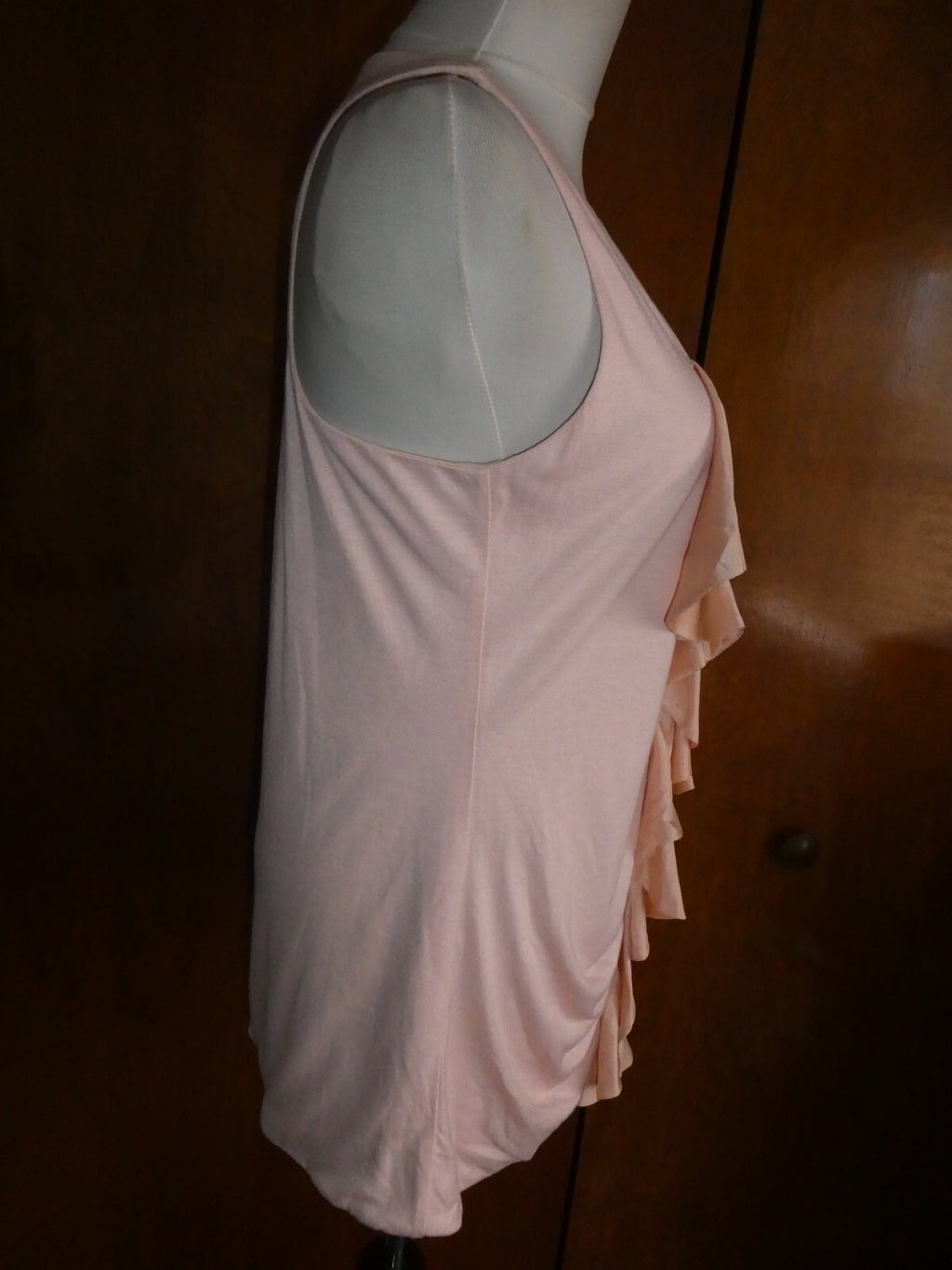 Pure Sugar Women's Pink Cotton/Polyester/Silk Detailed Lined Tunic Top Blouse L