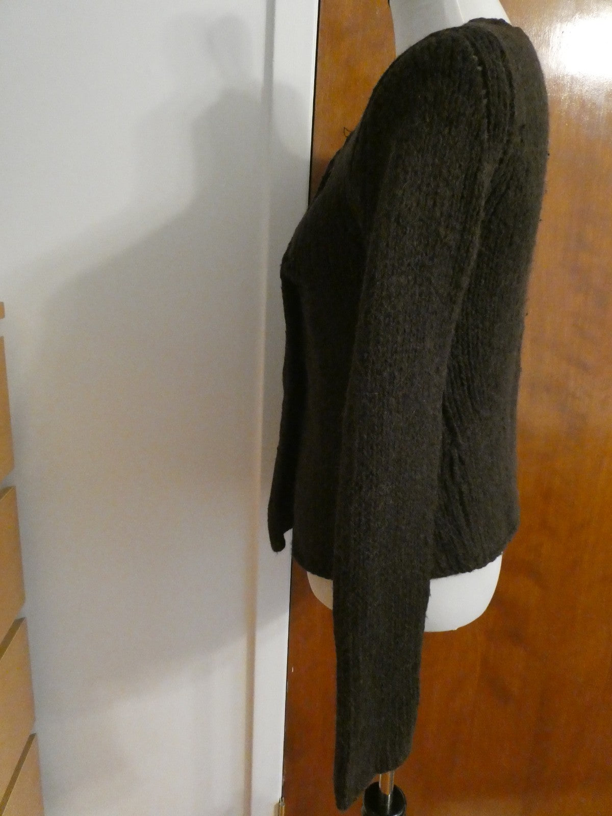 Juicy Couture Brown Wool Blend Cardigan Sweater Women’s Medium (Fits Small)