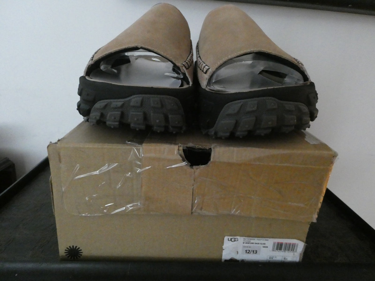 UGG Venture Daze Slide Beige Sandal Shoe Unisex Men Size 12 / Women Size 13