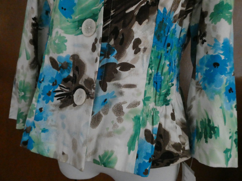 Allison Taylor women’s multicolor 3 buttons detailed blazer jacket size Large
