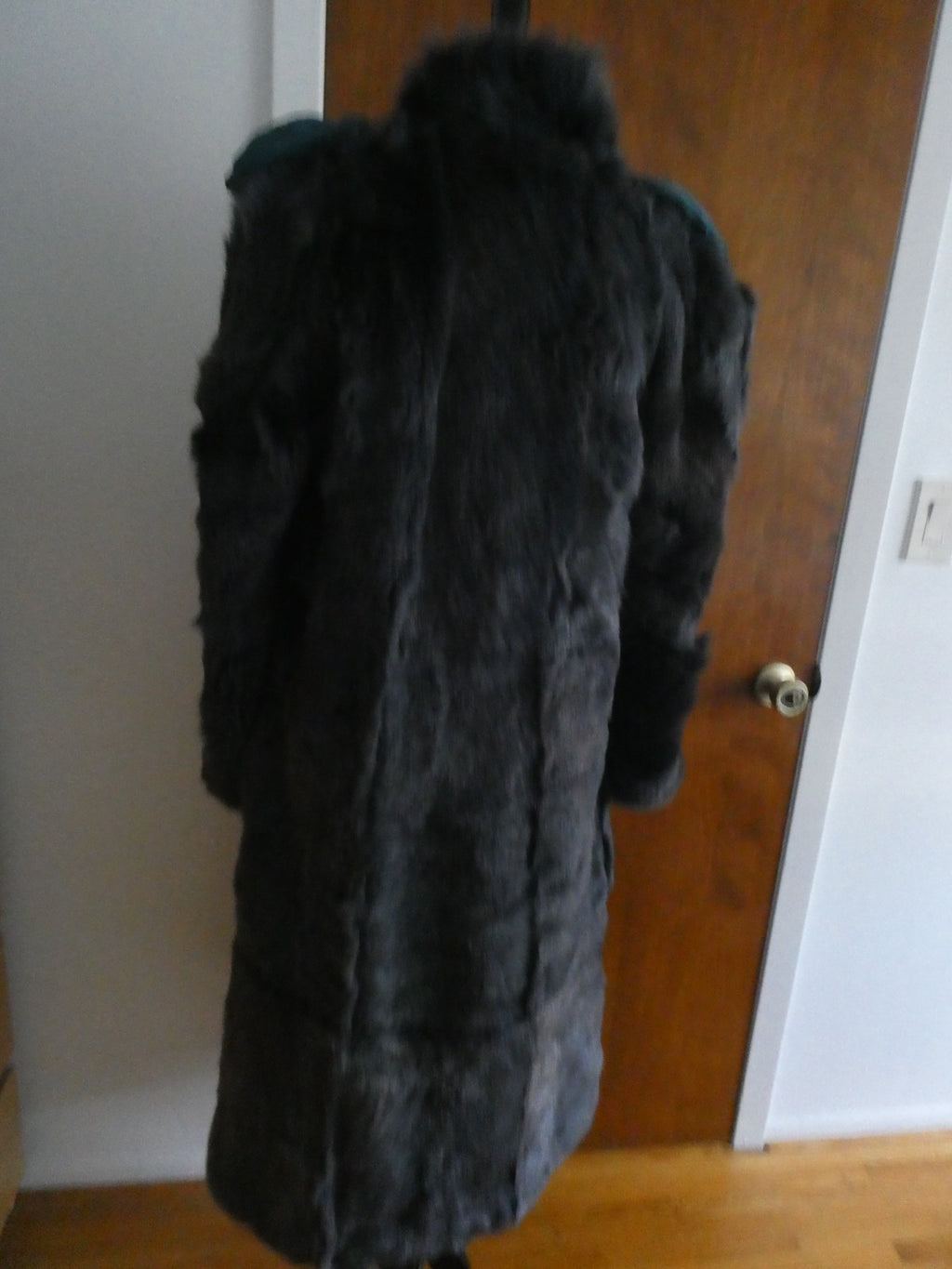 Adarcrea Women Persian Green Teal Shearling Sheepskin Long Winter Coat Spain 10