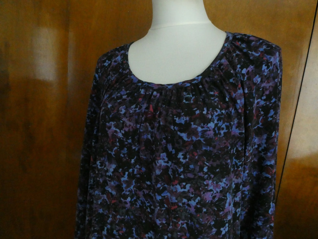 Rebecca Taylor multi-color lined detailed pleated 100% silk dress size 10
