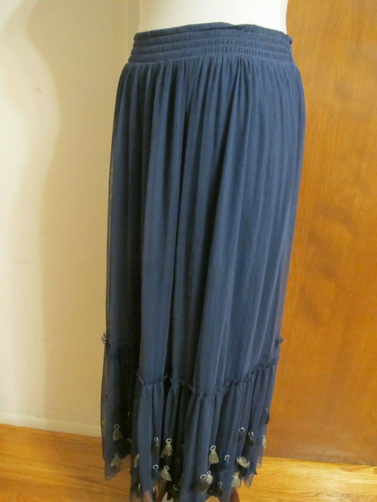 Anthropologie Maeve Women's Dark Turquoise Tulle Evening Skirt  