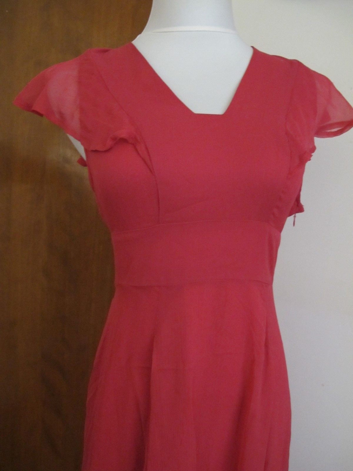Anthropologie HD in Paris women's Pink/Rose Silk Dress Size 4 