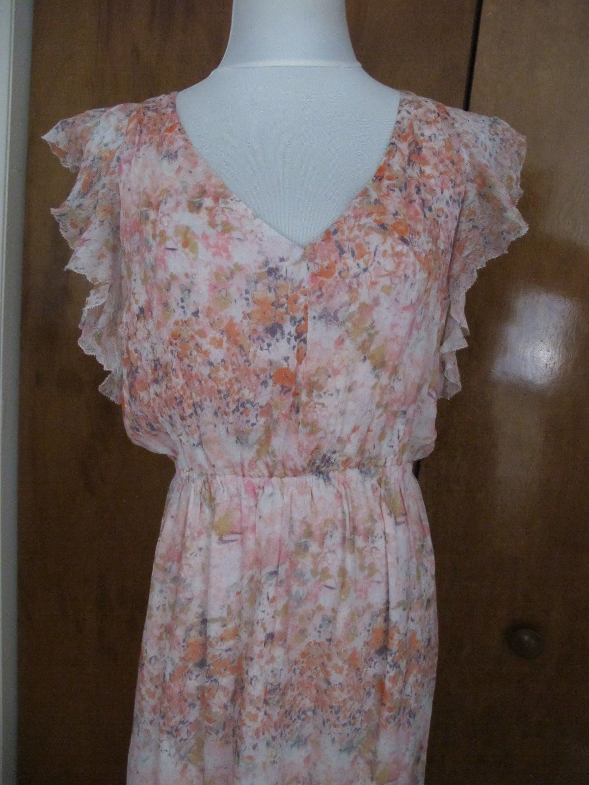 Anthropologie Women's HD in Paris Pink Rose Evening Dress size 12 New w/Tags