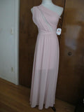 Laundry by Shelli Segal Women’s Pink Detailed One-Shoulder Build in Bra Gown 2 