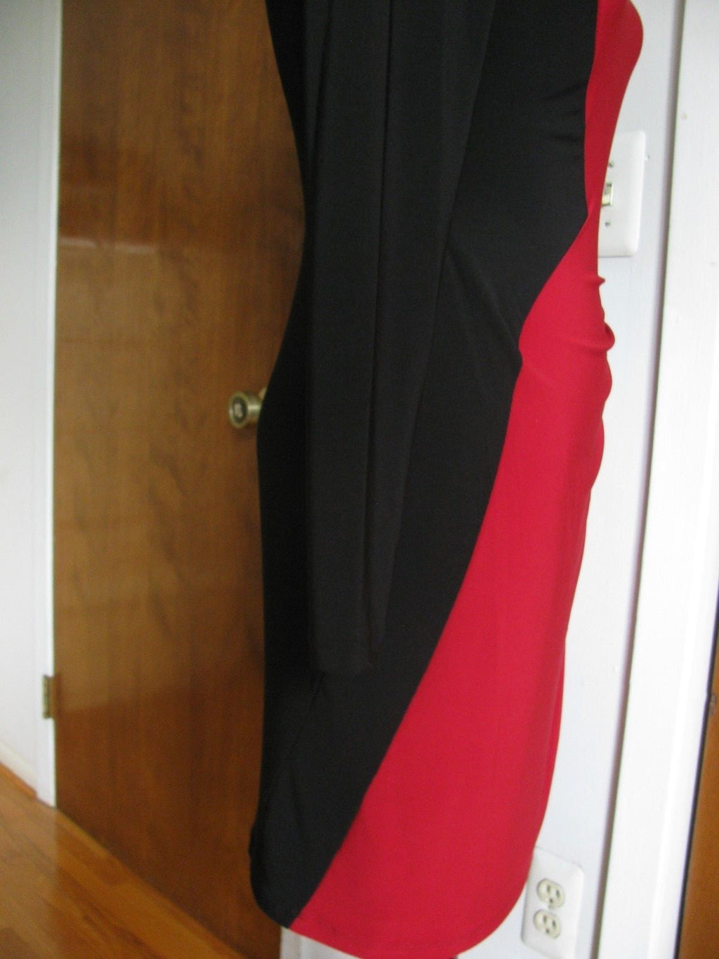 Ralph Lauren women's black red detailed dress New