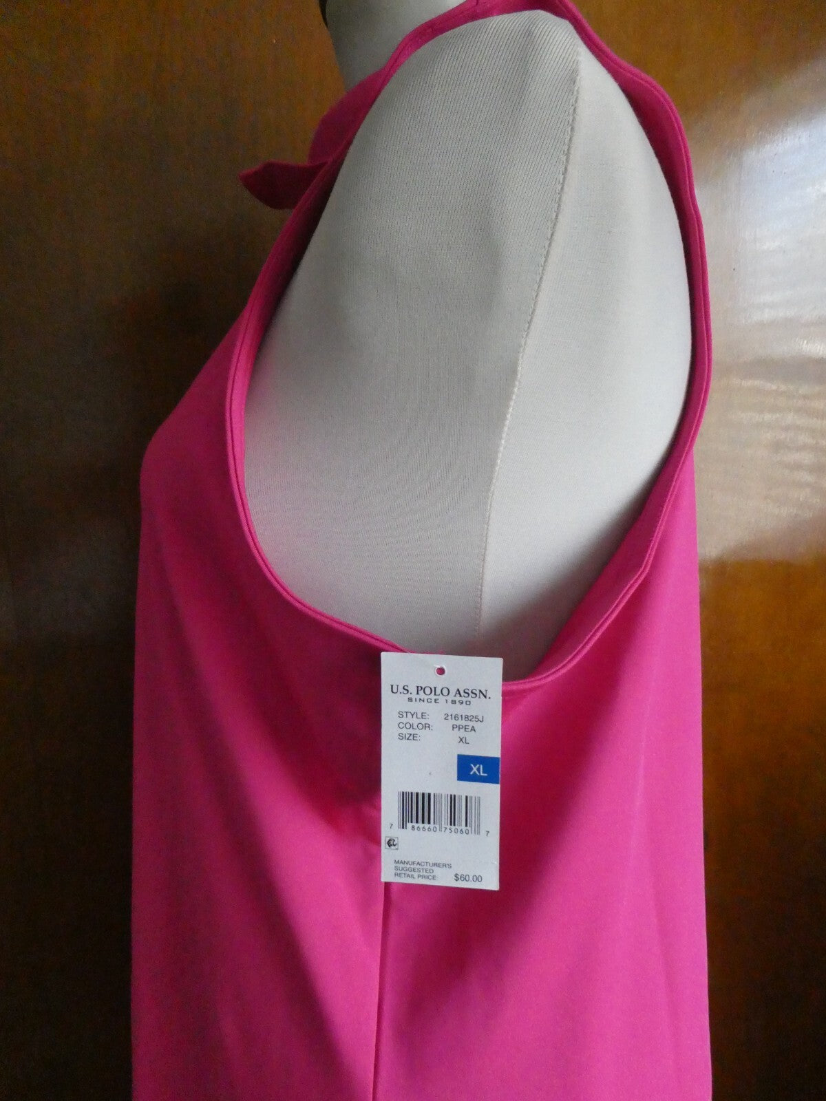 US POLO ASSN Women’s Pink USPA Sport Athletic Workout Dress Size Xlarge