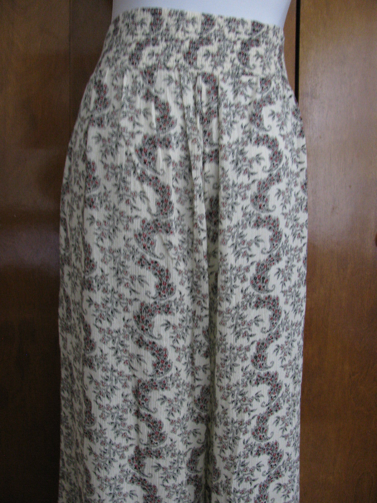 Denim & Supply Ralph Lauren Women’s Ivory Floral Cotton Wide Leg Pants Large NWT