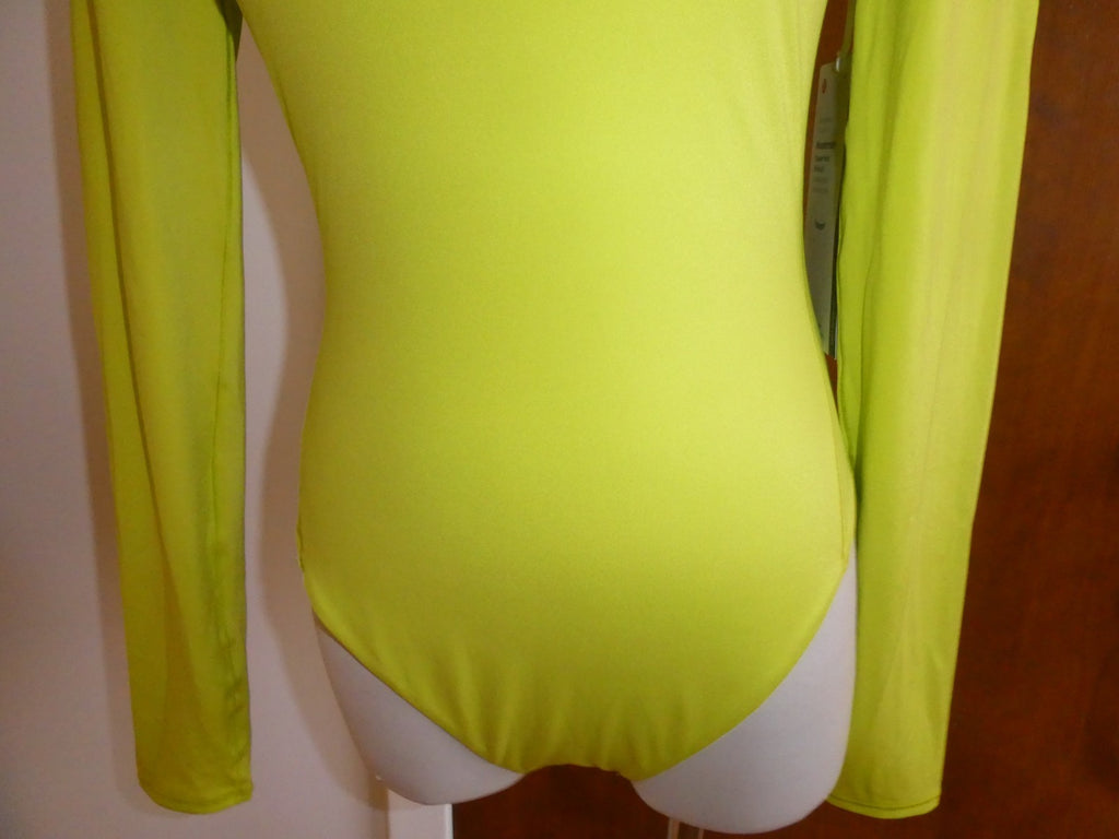 Lululemon Bodysuit Wundermost Nulu Long Sleeve Thong Lime XS, M, L, XL