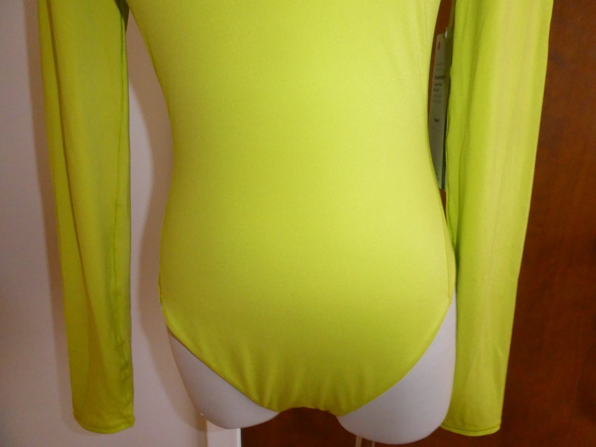 Lululemon Bodysuit Wundermost Nulu Long Sleeve Thong Lime XS, M, L, XL