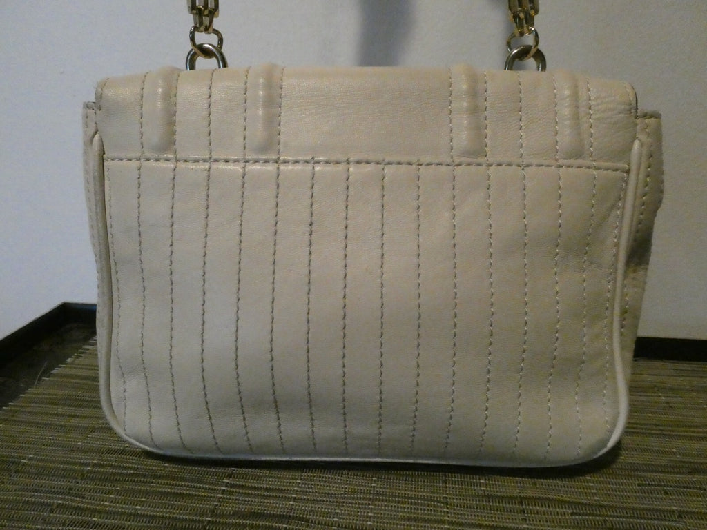 Reiss Almond Chain Strap Shoulder Crossbody Purse Leather Handbag Tote 