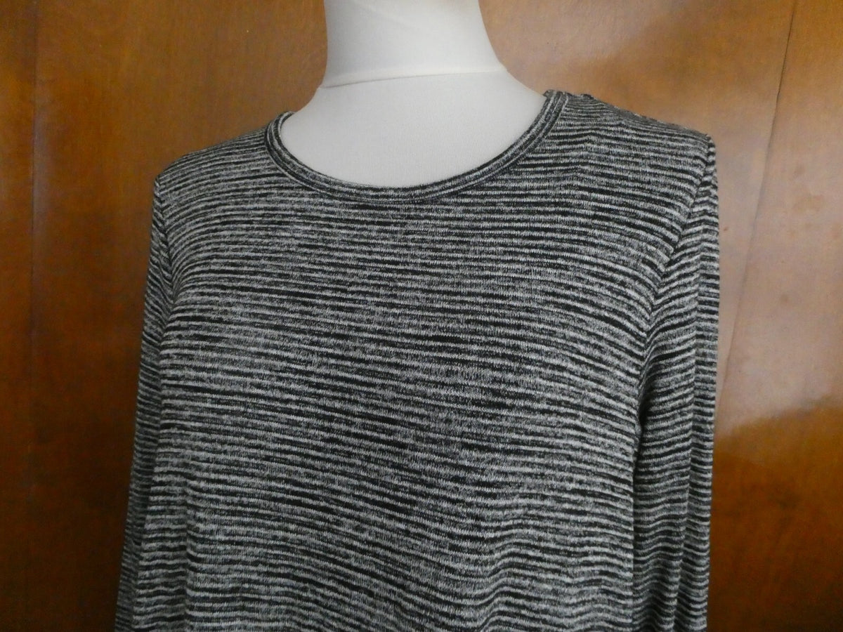 Gap Women's A-Line Black/Gray Long Sleeves Dress Size XLarge