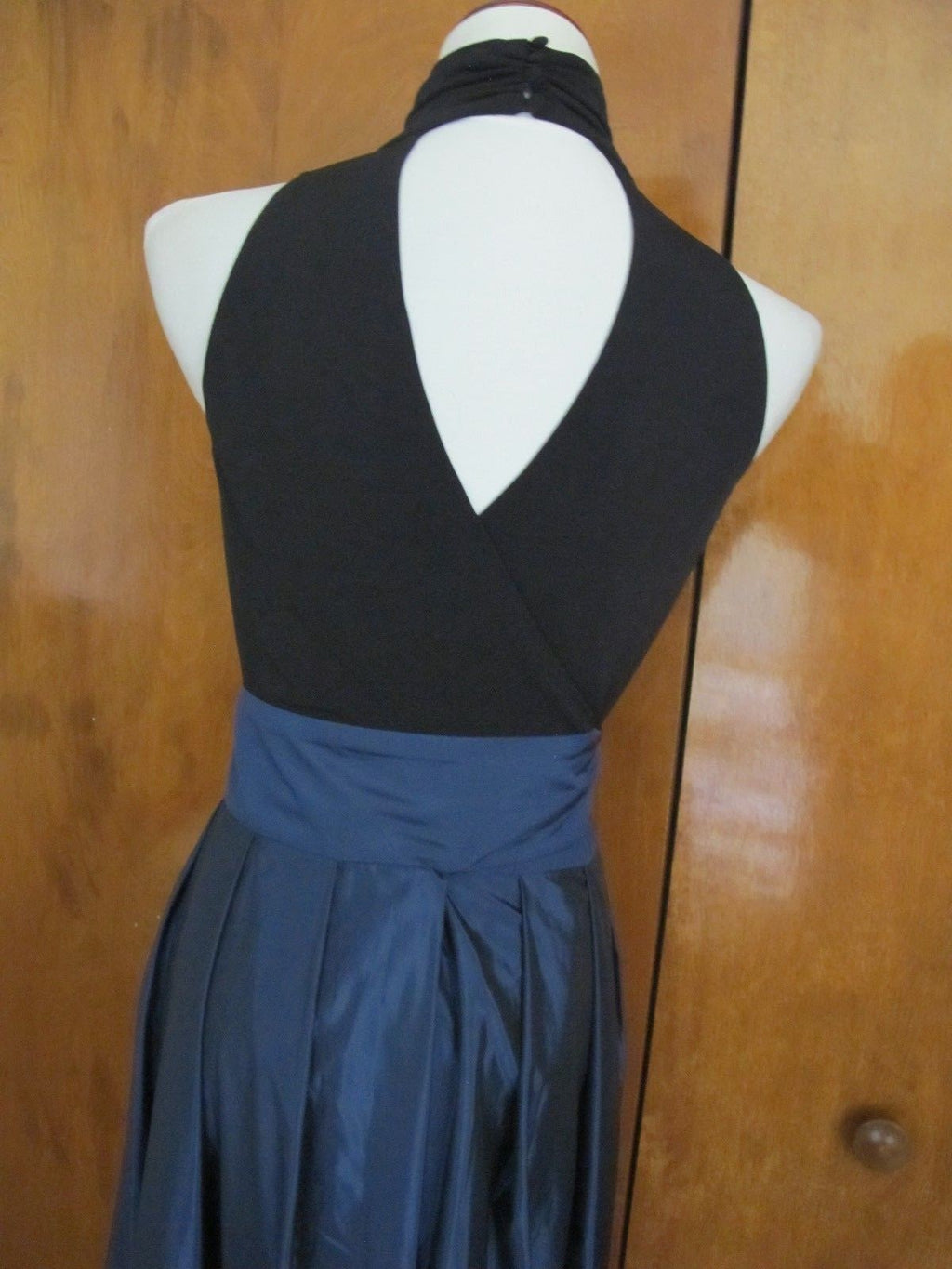 Ralph Lauren women's black blue fit and flare silhouette dress new