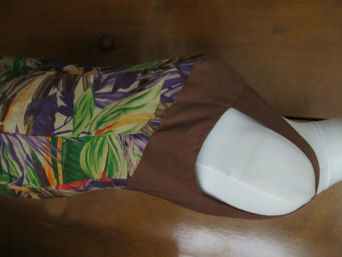 Women's multicolor rayon dress size 10 from Italy