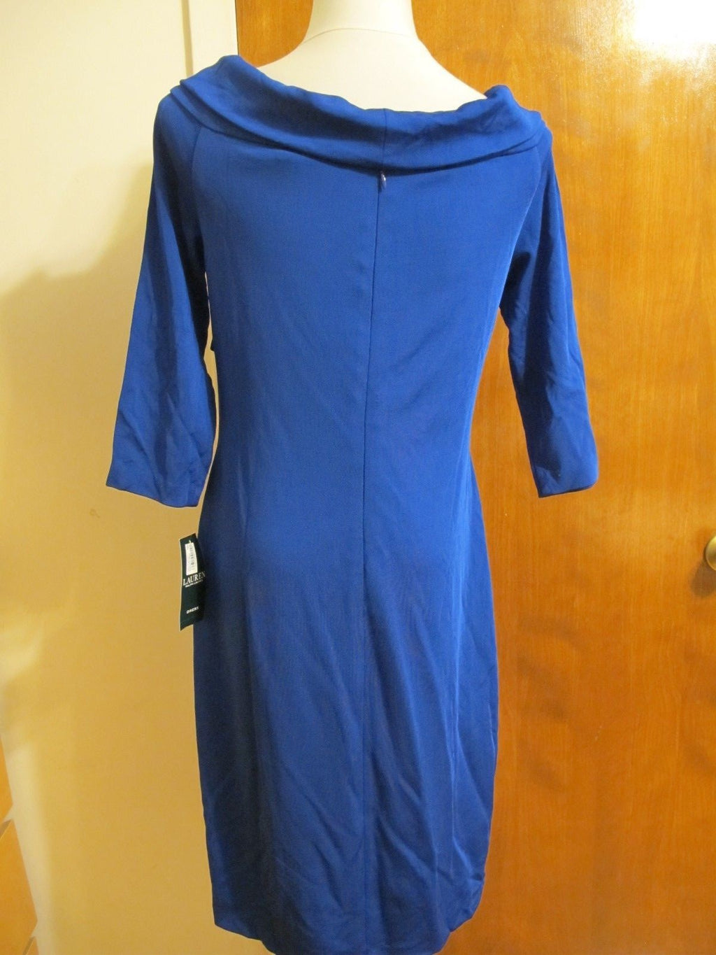 Ralph Lauren women’s blue NWT stylish lined dress size 12