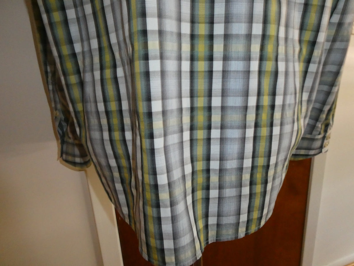 Tommy Bahama Island Modern Fit Shirt Men's XL Plaid 100% Cotton Button Front