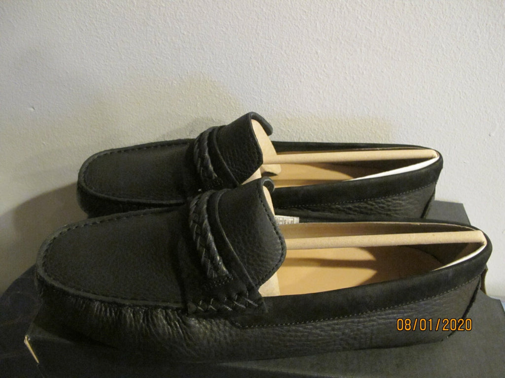 UGG Men's Henrick Leather Braid Black Shoes style 1106810 size 11 2E Wide