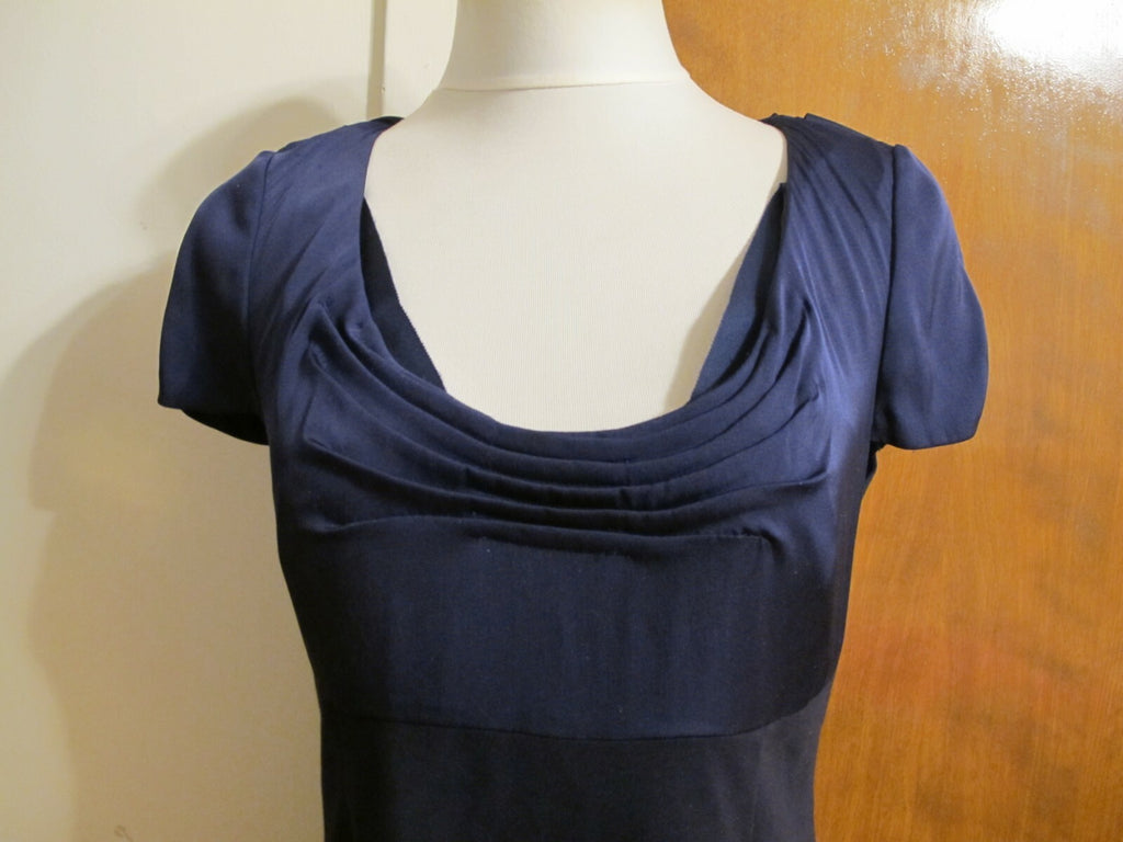 Elie Tahari Verida Women’s Navy Evening Lined Dress Size US 12 UK 16 IT 48