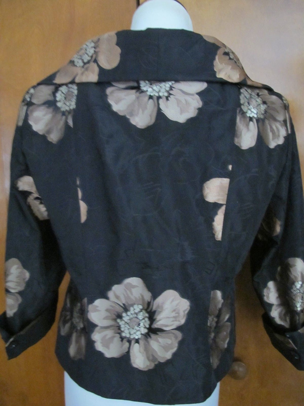 Juliana women’s black 6 button lined evening blazer jacket size 8 pre-owned