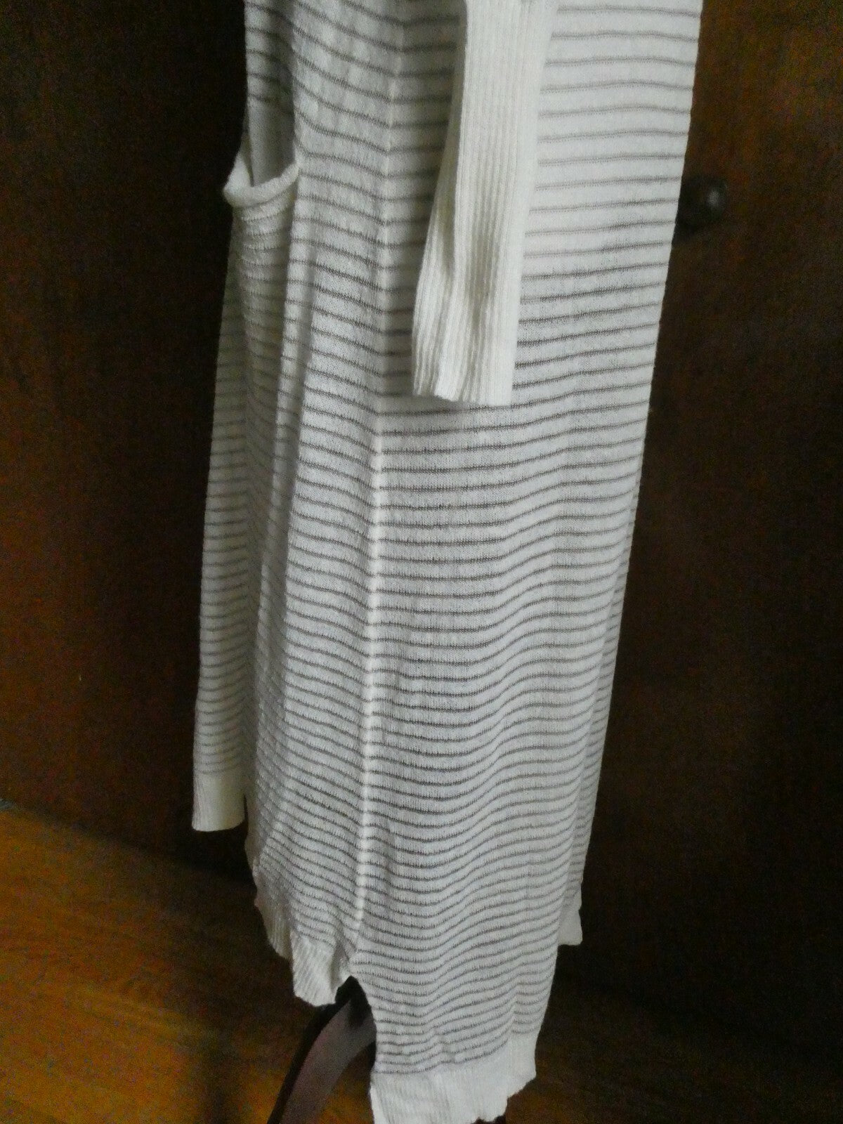 Free People Women's Ivory Comb Long Cardigan Xsmall 