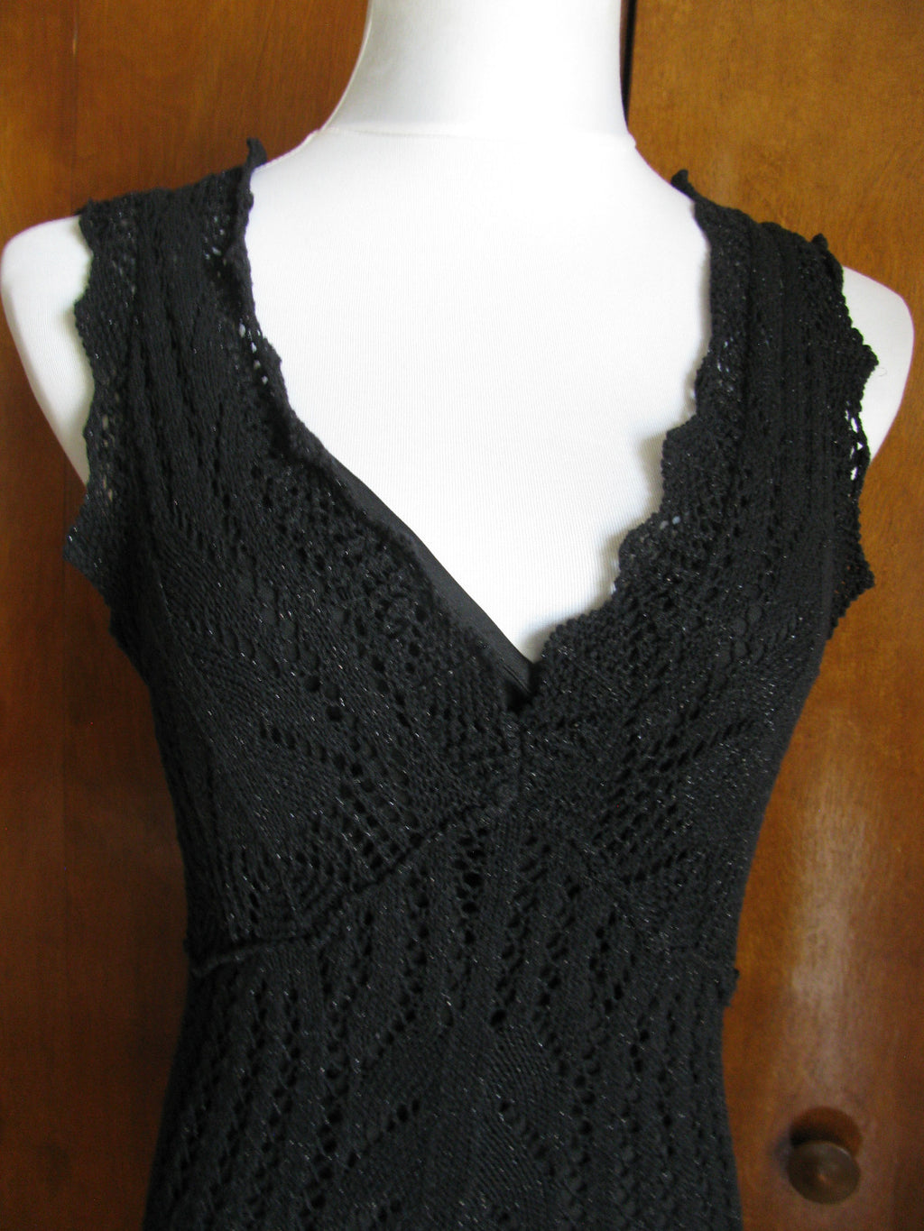 Guess women’s jet black pointtele dress New