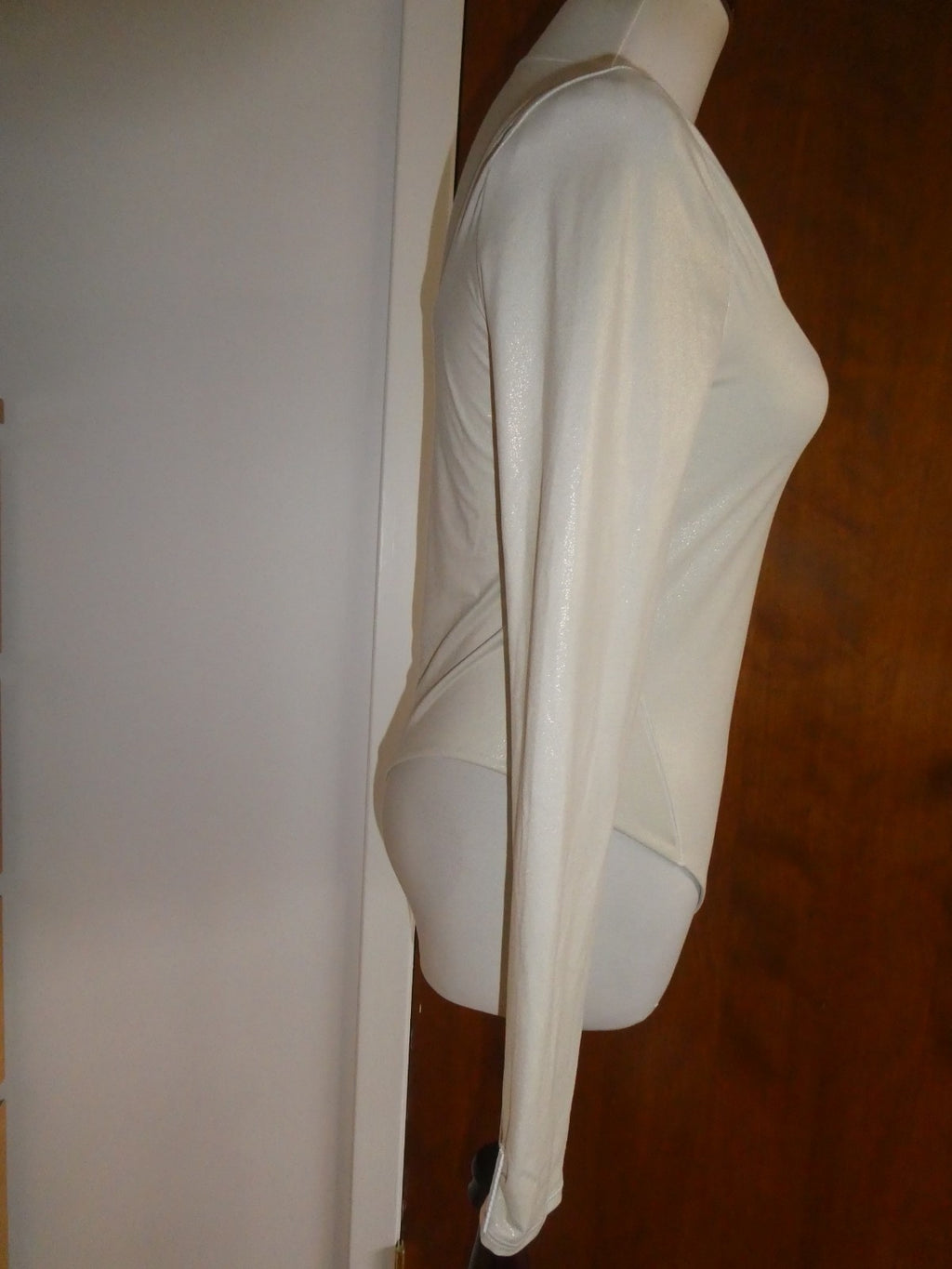 Lululemon Bodysuit Wundermost Nulu Long Sleeve Gray Soft with Subtle Shine Large
