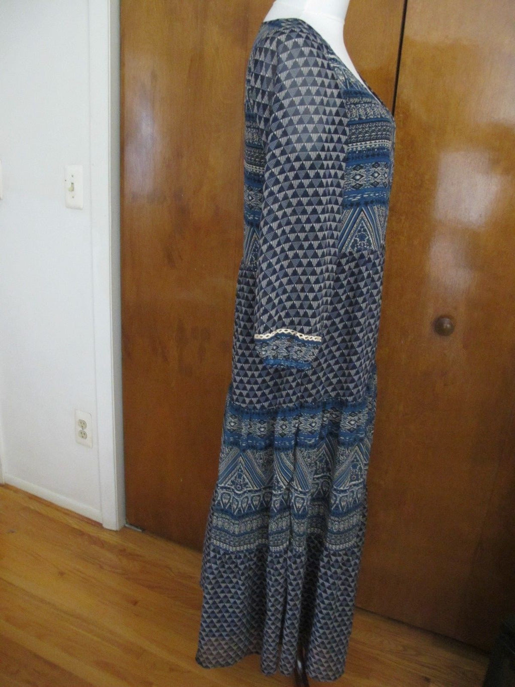 Anthropologie Floreal women's maxi multi-color evening dress 10