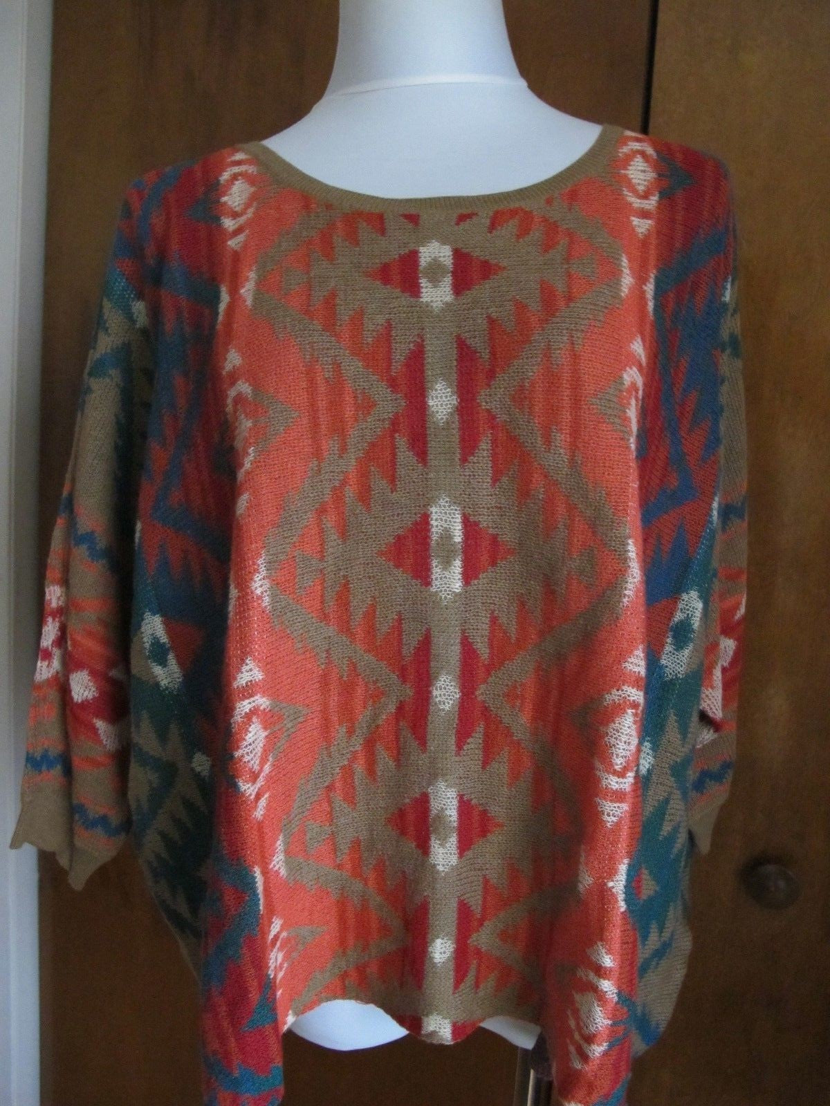Denim & Supply Ralph Lauren women’s multi color cotton sweater size large NWT