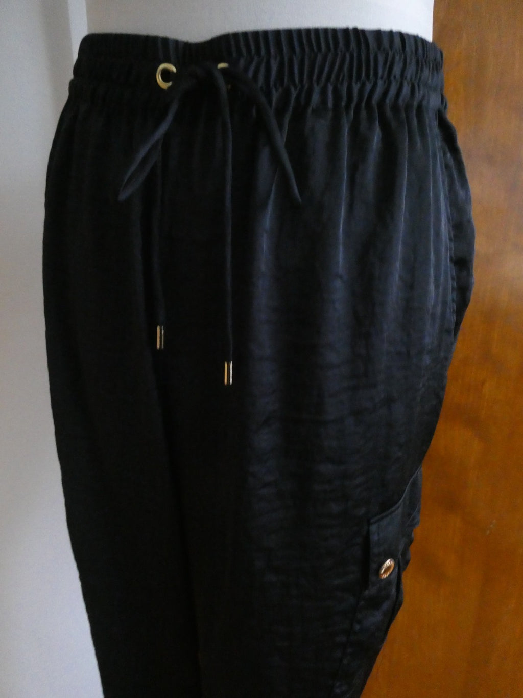 Michael Kors Jogger Pants Women Navy Front Pockets Elastic Waist 12 Bloomingdale