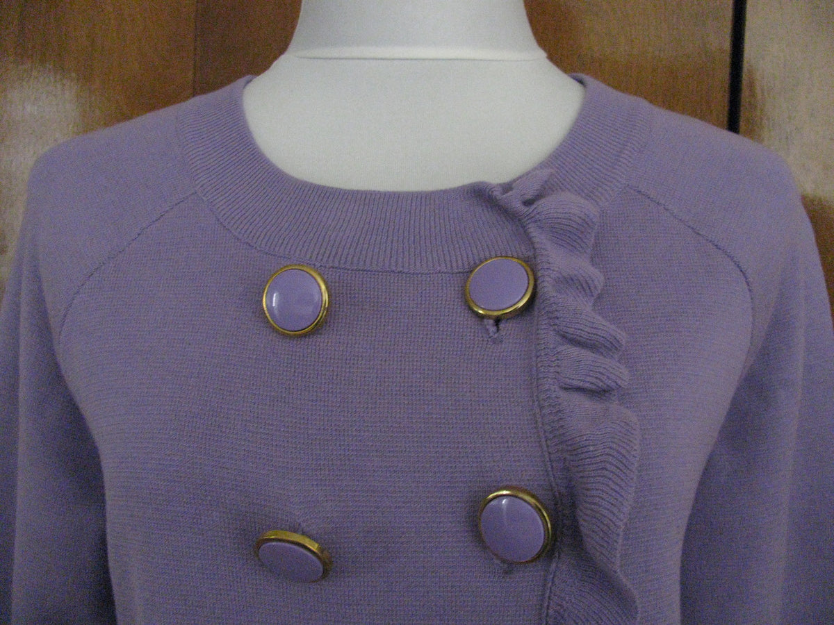 Kenar women's cotton lilac cardigan Large