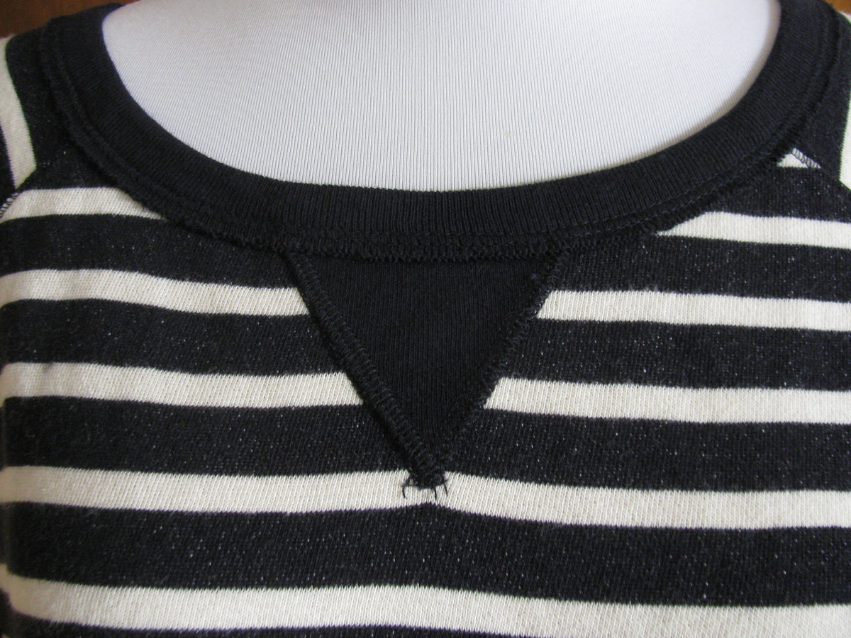 Denim & Supply Ralph Lauren women's black white cotton pullover Medium NWT
