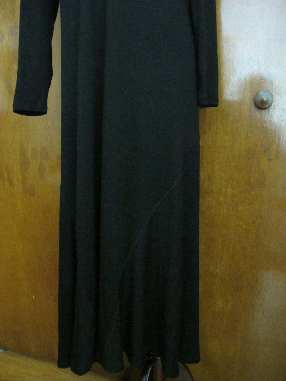 G.H. Bass & Co Women's Viscose Black Long Sleeves Maxi Dress 