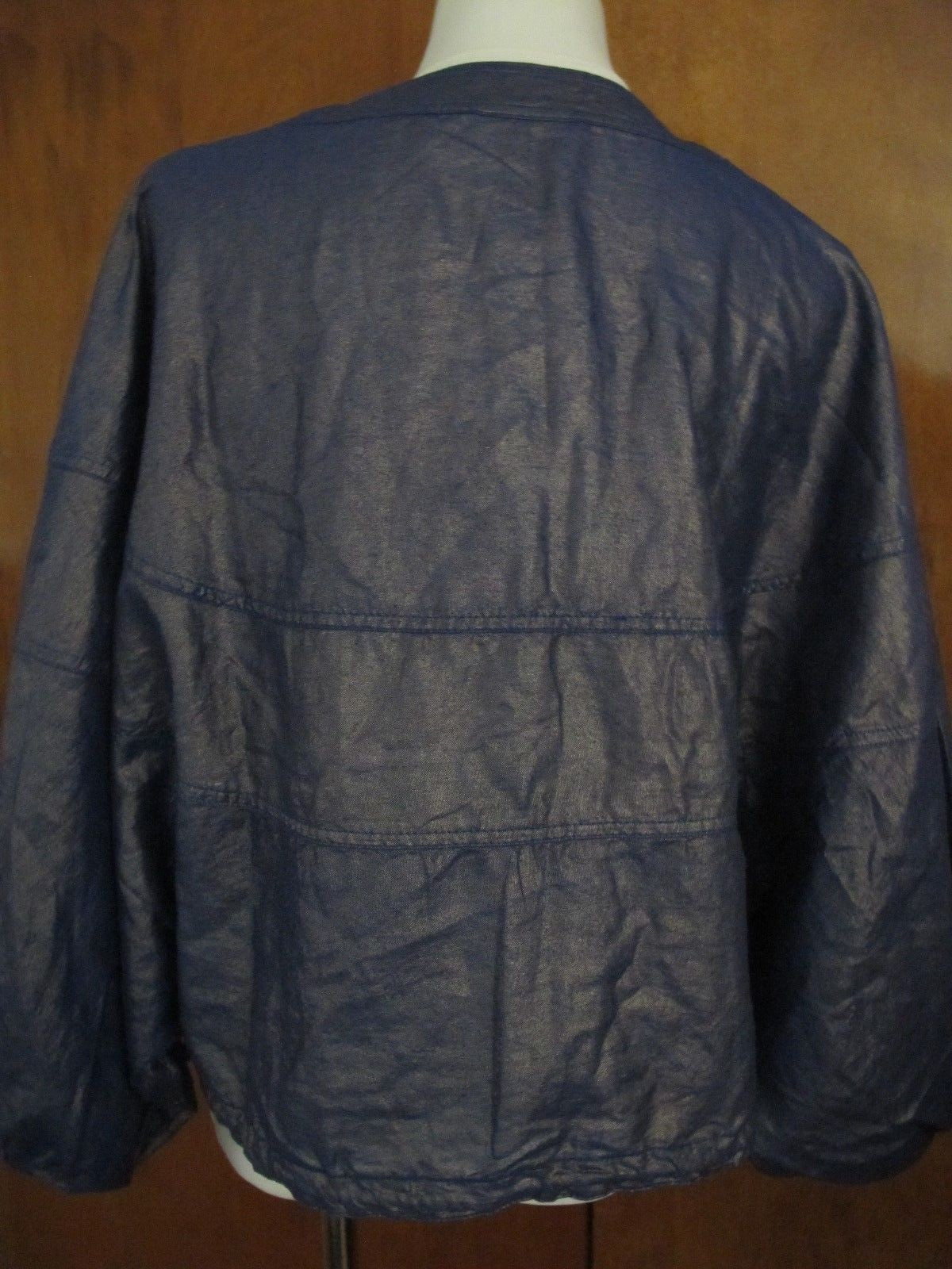 Anthropologie Elevenses Women’s Grape Raquel Bubble Jacket