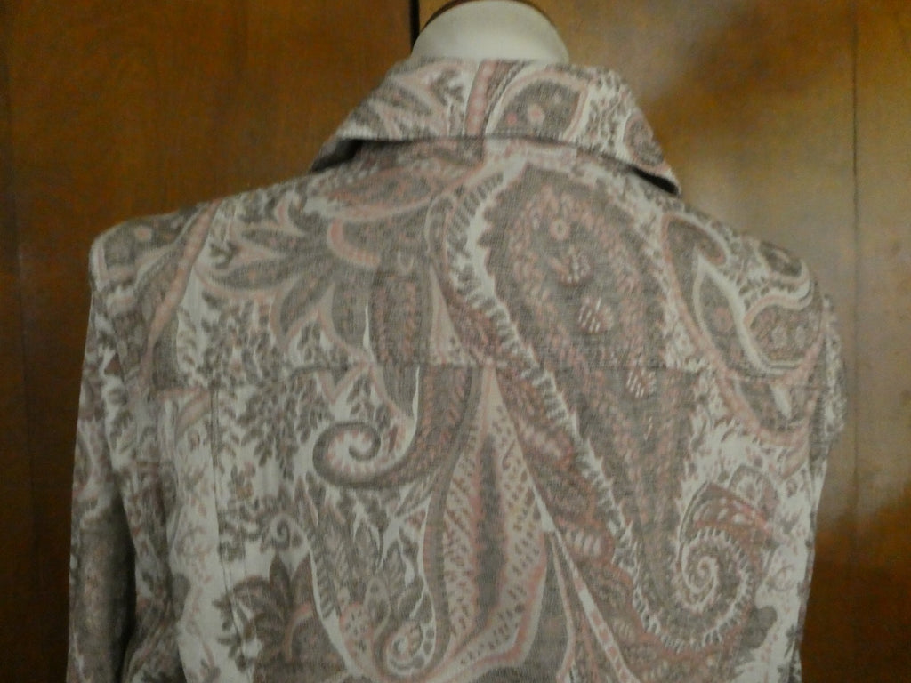 Fashion Born Again Women's Multicolor Detailed Blazer Size Large