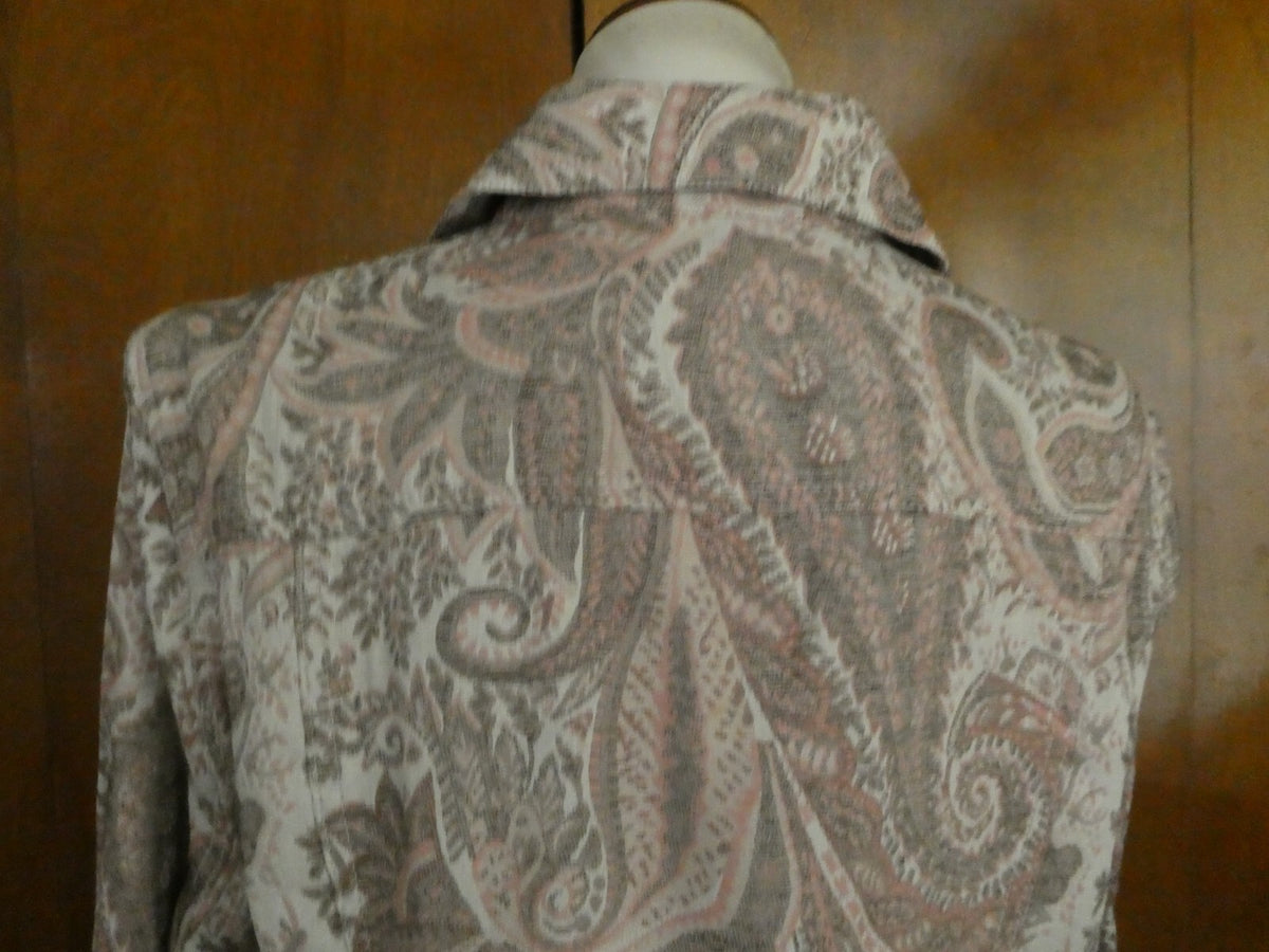 Fashion Born Again Women's Multicolor Detailed Blazer Size Large