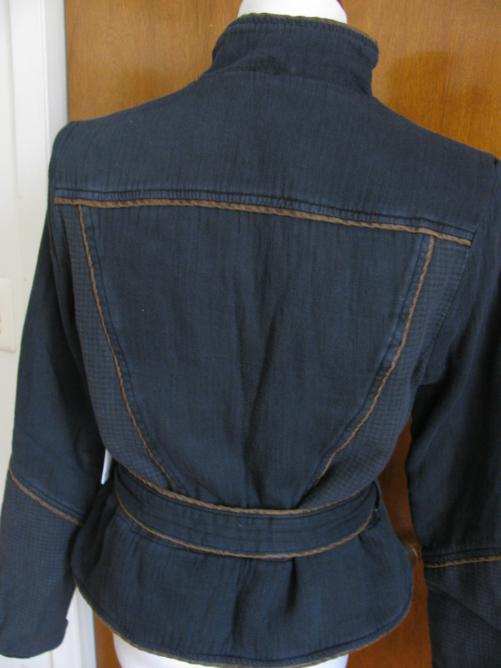 Free People women’s black soft cotton lined jacket coat 